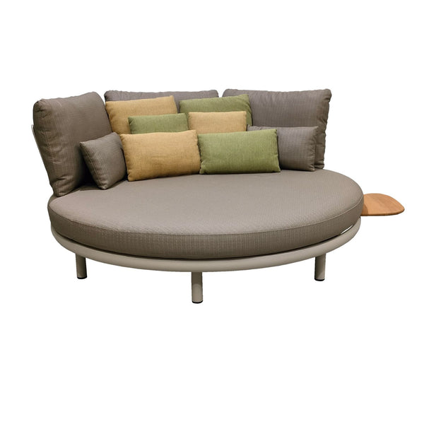 CORVA cama redonda con bandeja auxiliar