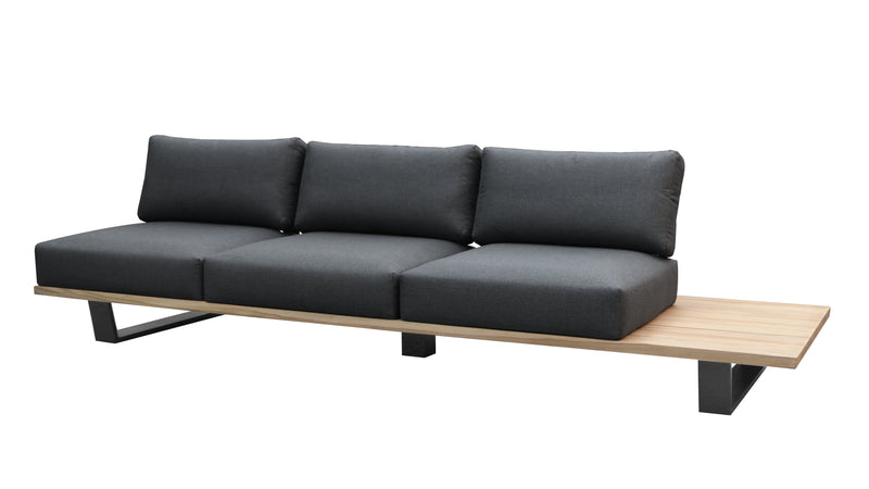 MAXIMO sofa 3 plazas izquierdo carbon con cojines.