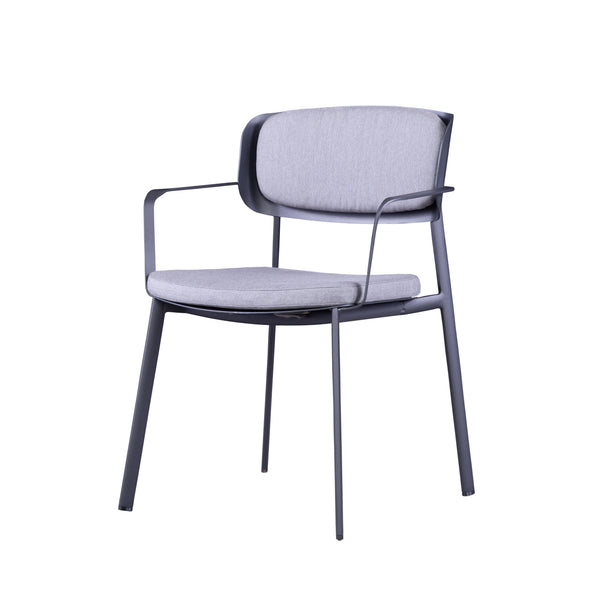 SOUL sillón comedor apilable con cojines